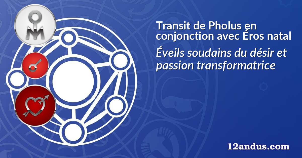 Transit de Pholus en conjonction avec Éros natal