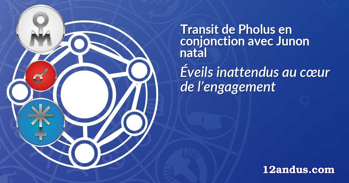 Transit de Pholus en conjonction avec Junon natal