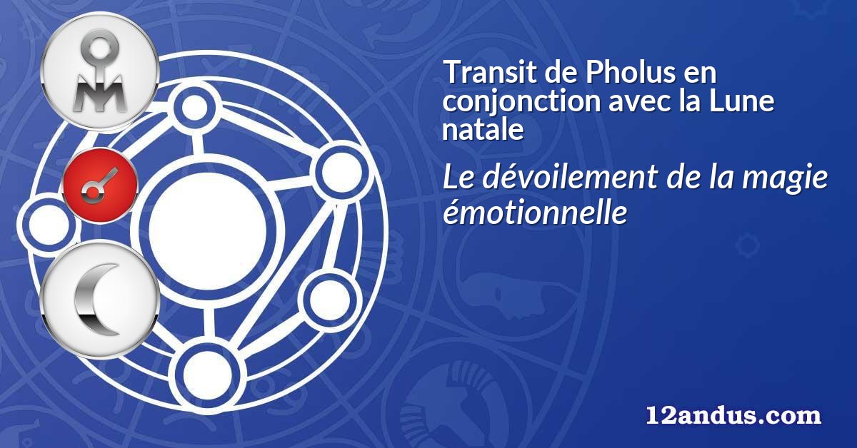 Transit de Pholus en conjonction avec la Lune natale