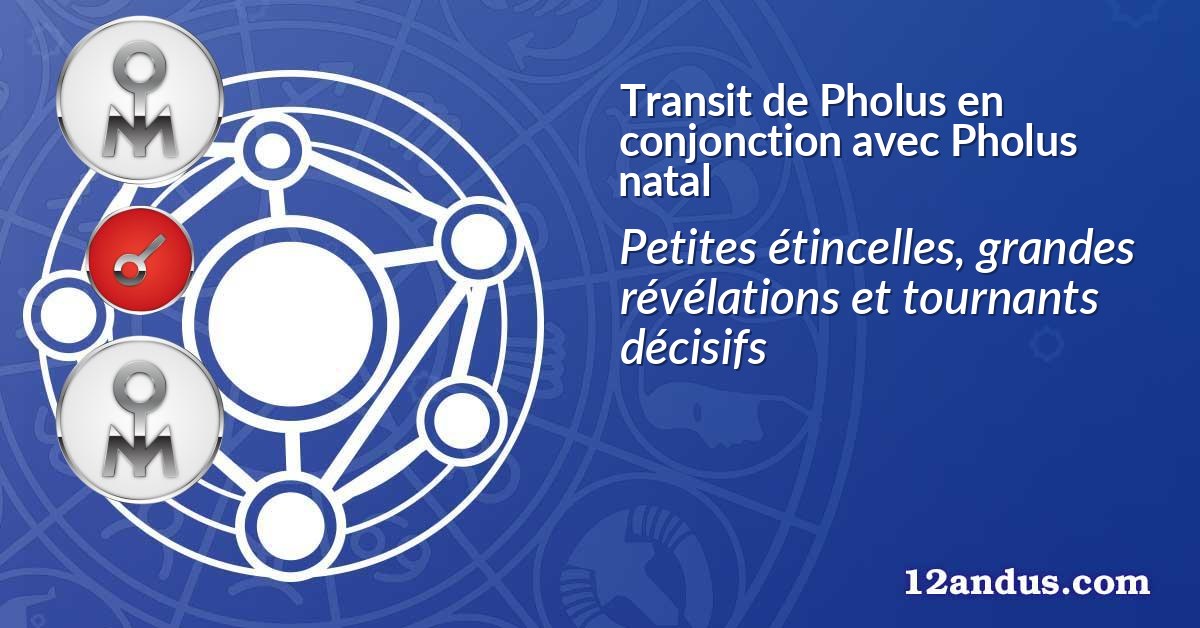 Transit de Pholus en conjonction avec Pholus natal