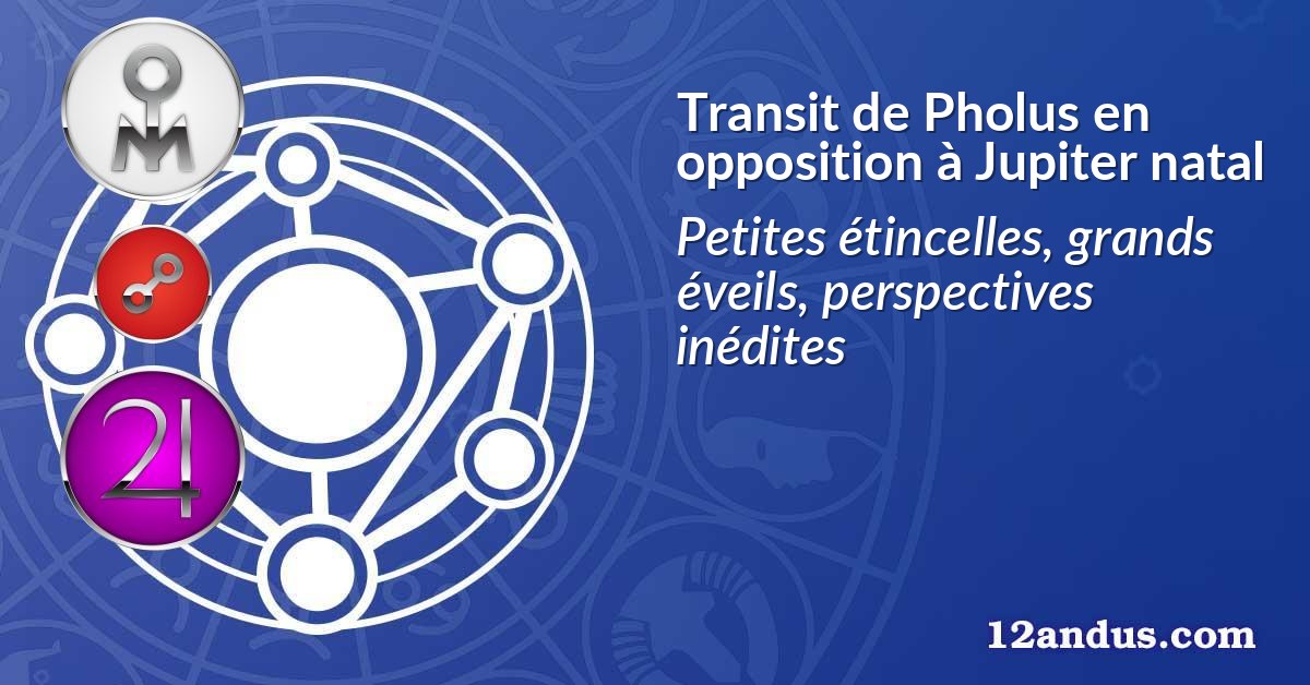 Transit de Pholus en opposition à Jupiter natal