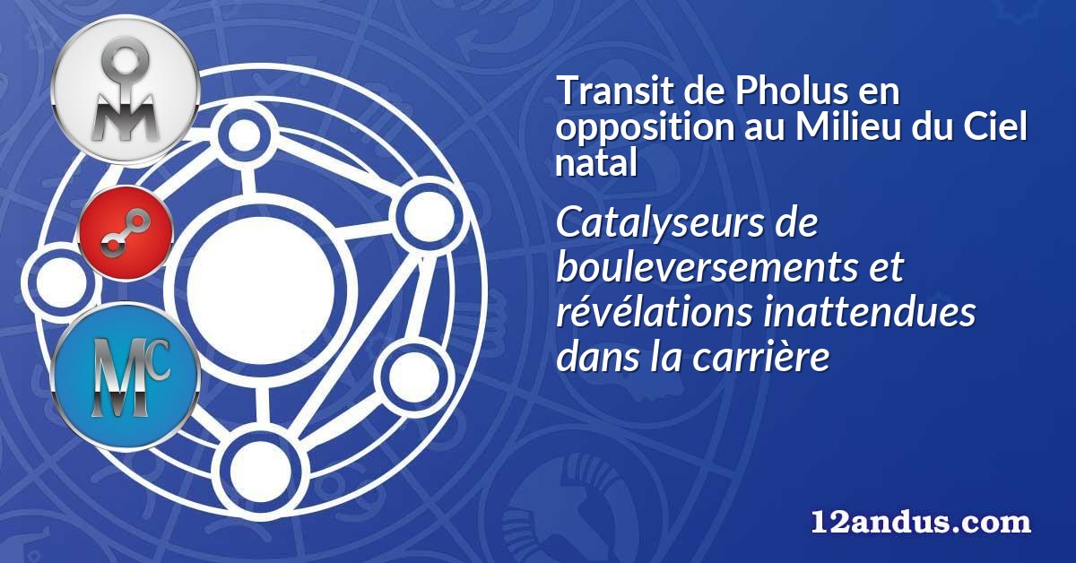 Transit de Pholus en opposition au Milieu du Ciel natal