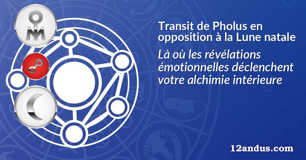 Transit de Pholus en opposition à la Lune natale