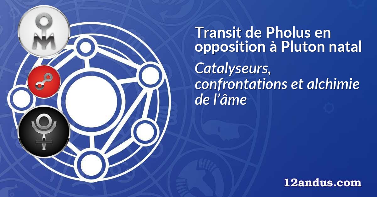 Transit de Pholus en opposition à Pluton natal