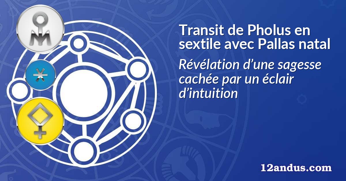 Transit de Pholus en sextile avec Pallas natal