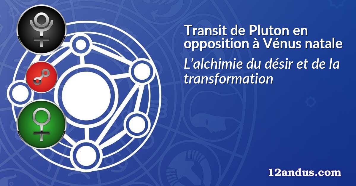 Transit de Pluton en opposition à Vénus natale