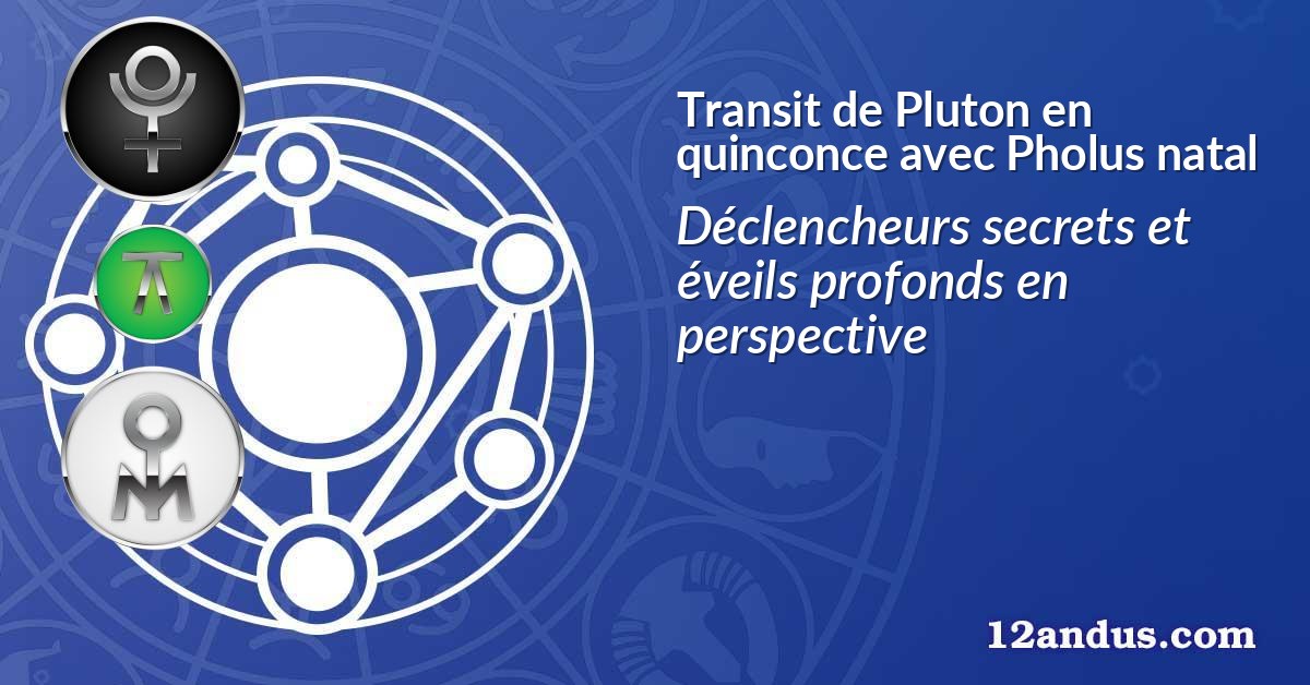 Transit de Pluton en quinconce avec Pholus natal