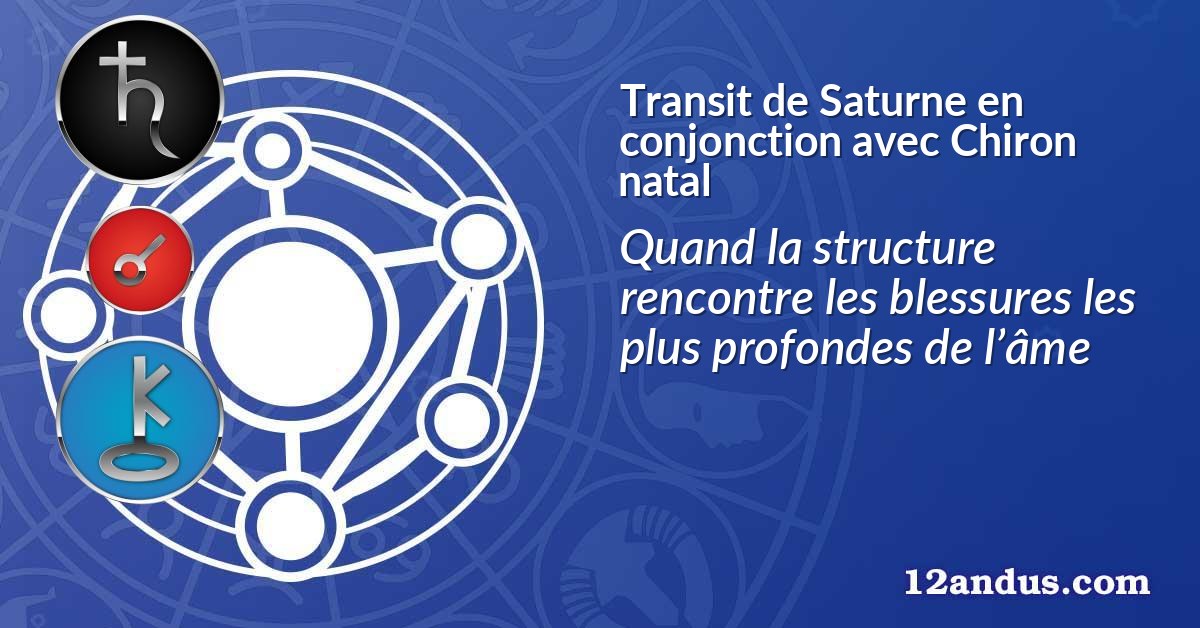 Transit de Saturne en conjonction avec Chiron natal