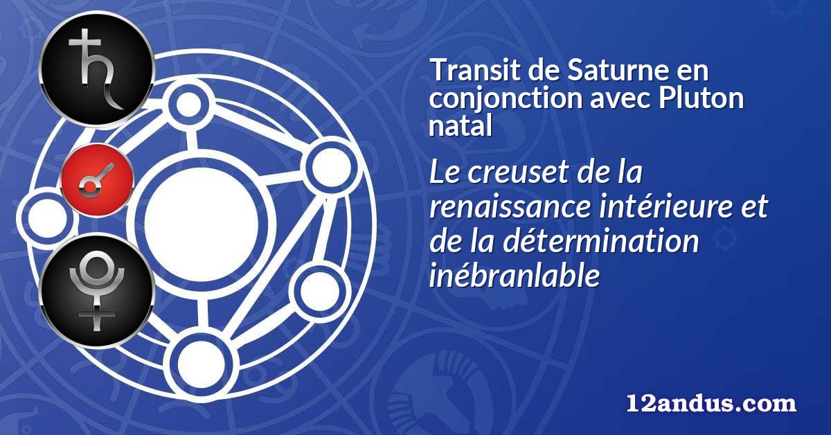 Transit de Saturne en conjonction avec Pluton natal