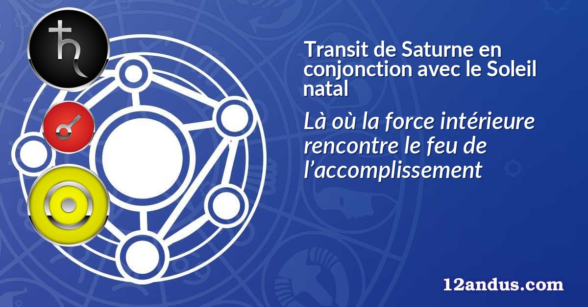Transit de Saturne en conjonction avec le Soleil natal