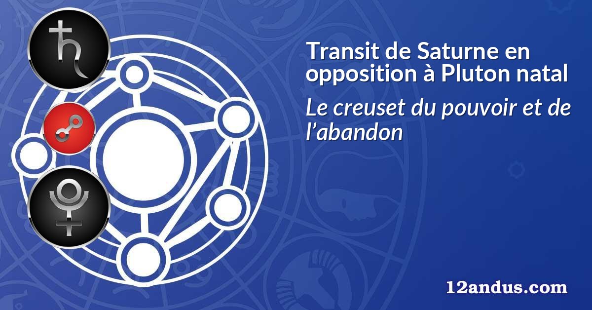 Transit de Saturne en opposition à Pluton natal