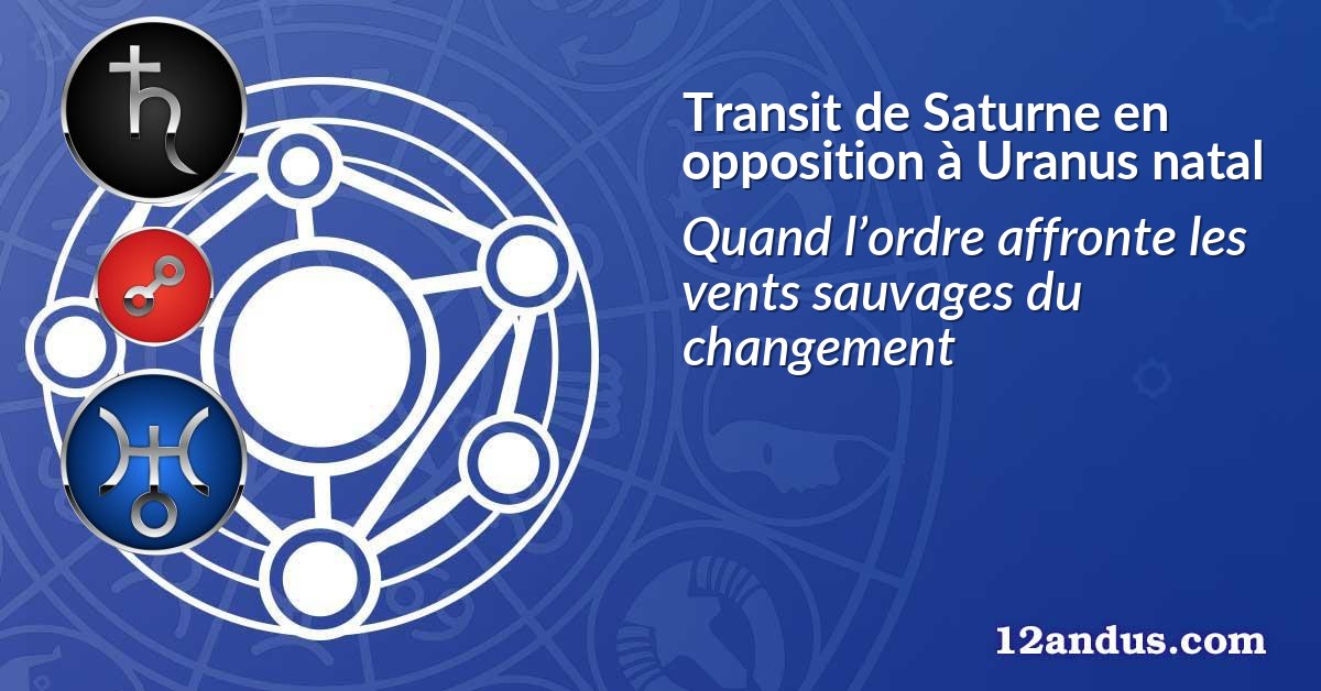 Transit de Saturne en opposition à Uranus natal