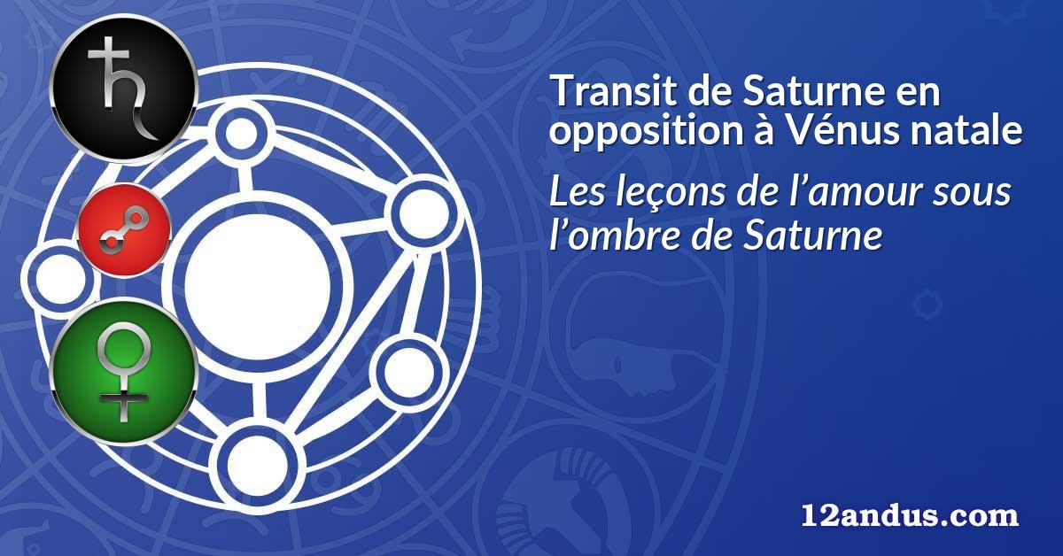 Transit de Saturne en opposition à Vénus natale