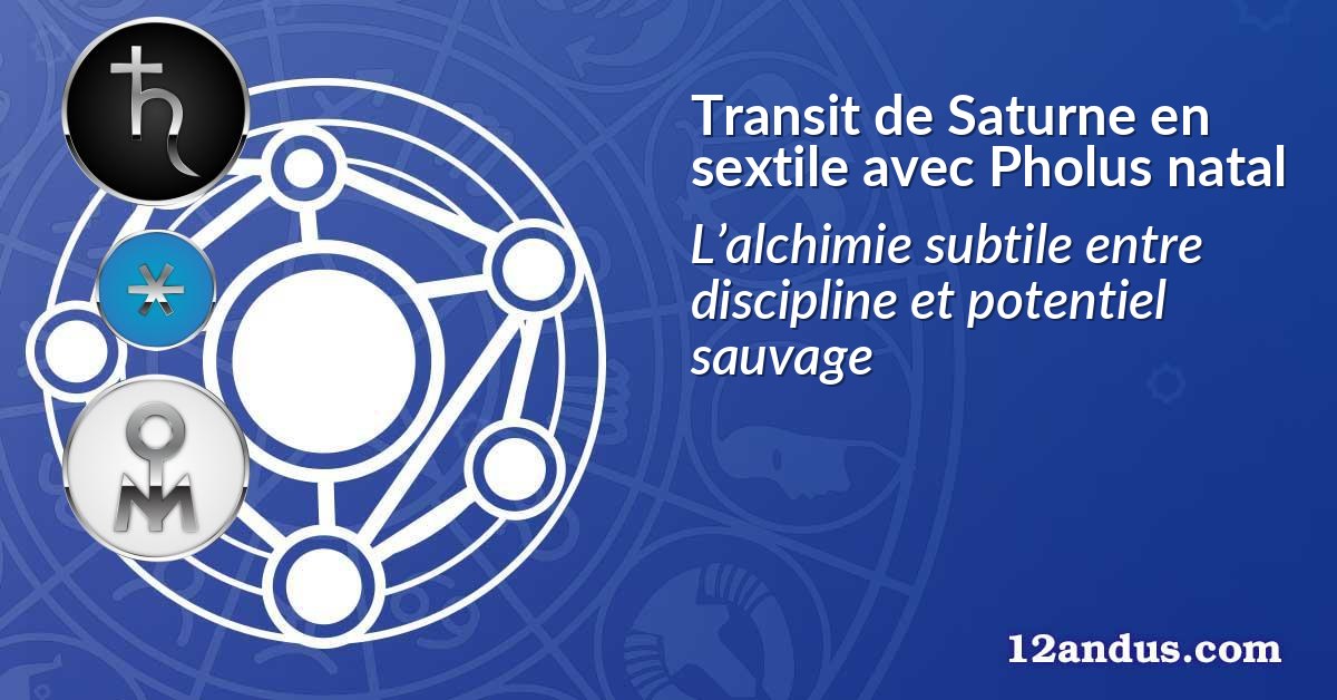 Transit de Saturne en sextile avec Pholus natal
