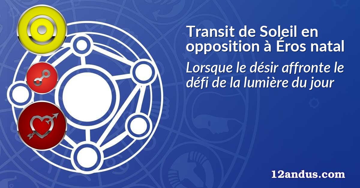 Transit de Soleil en opposition à Éros natal