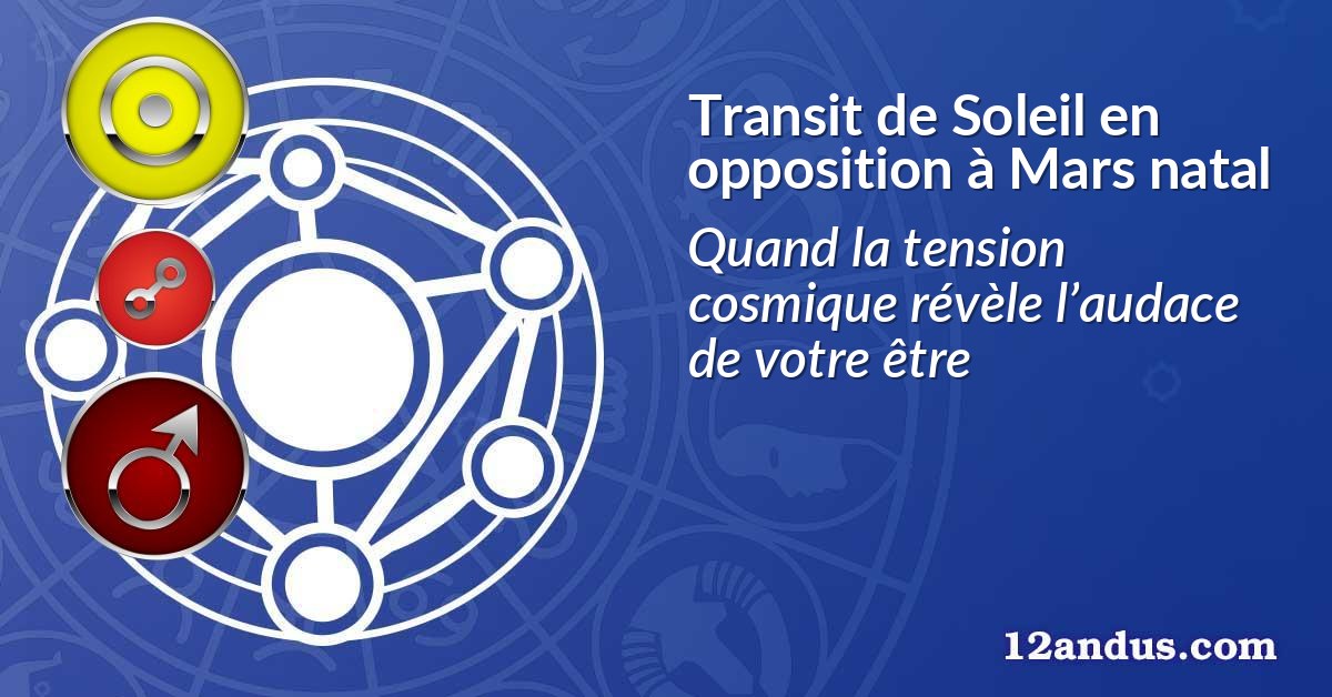 Transit de Soleil en opposition à Mars natal
