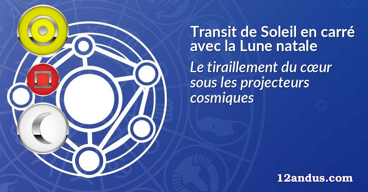 Transit de Soleil en carré avec la Lune natale