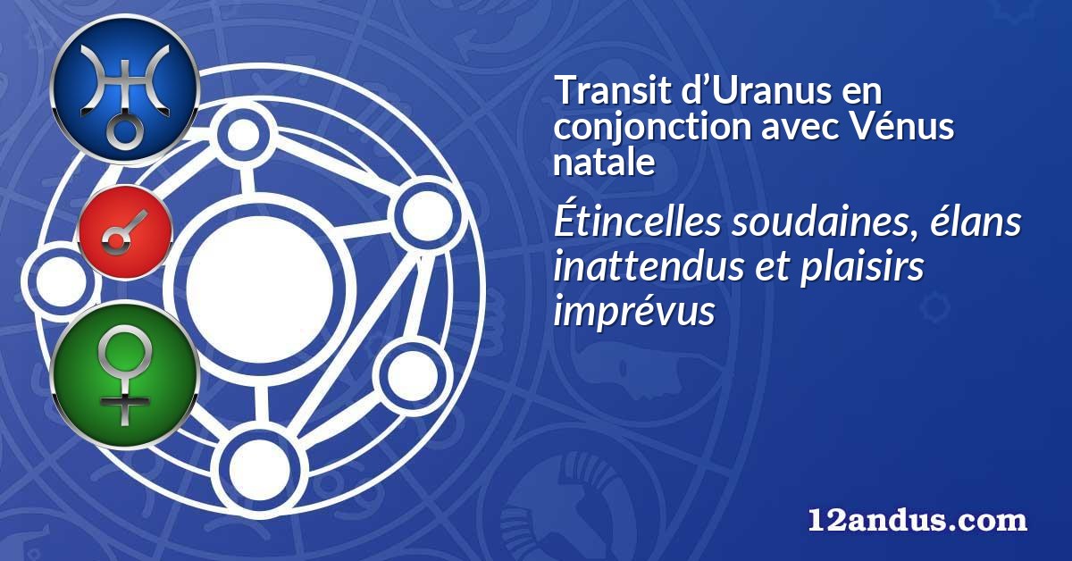 Transit d’Uranus en conjonction avec Vénus natale
