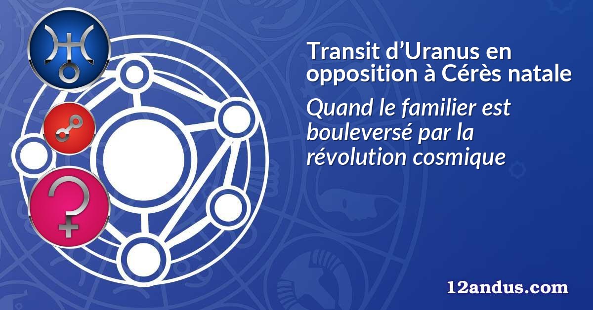 Transit d’Uranus en opposition à Cérès natale