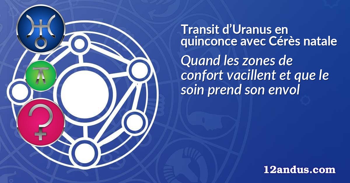 Transit d’Uranus en quinconce avec Cérès natale