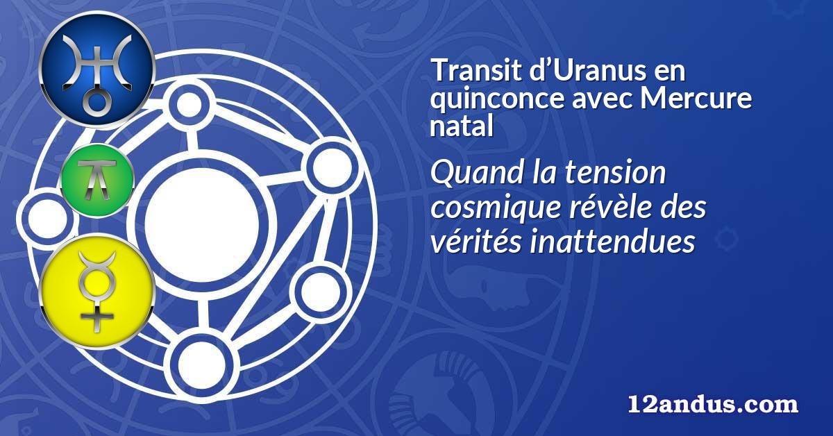 Transit d’Uranus en quinconce avec Mercure natal