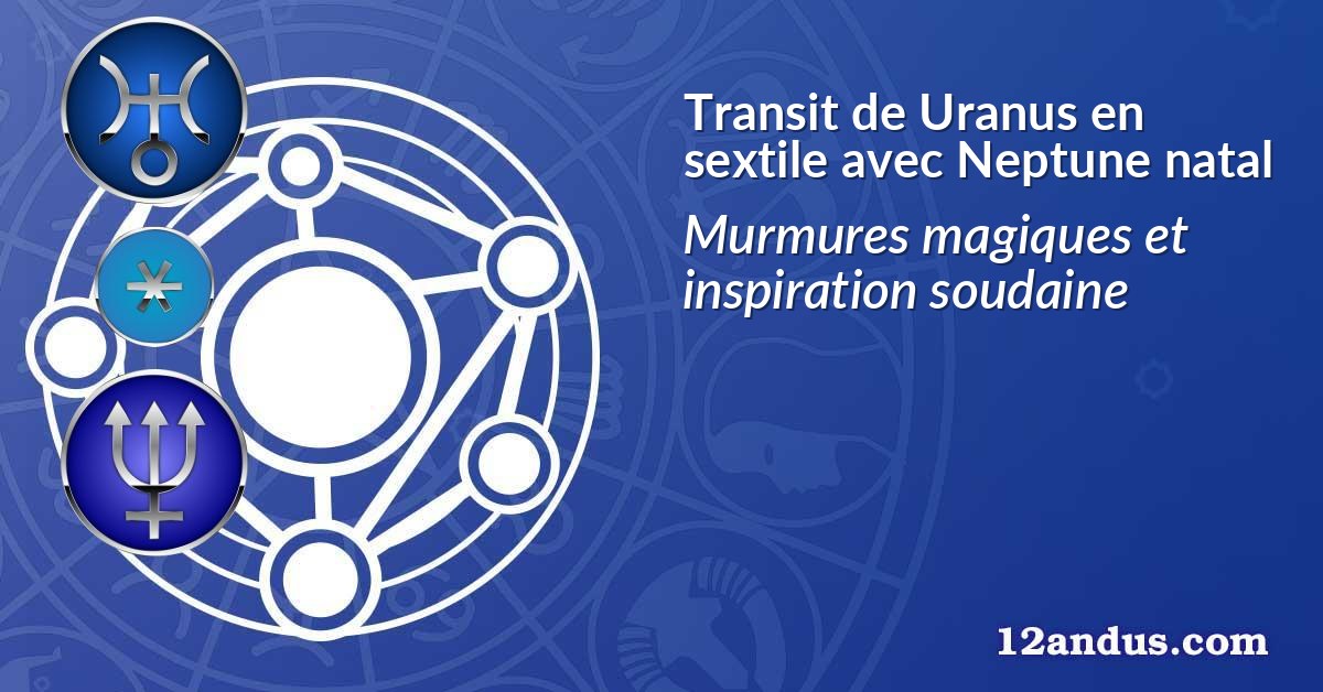Transit de Uranus en sextile avec Neptune natal