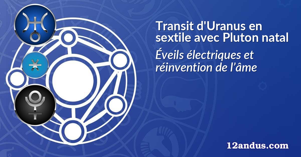 Transit d'Uranus en sextile avec Pluton natal