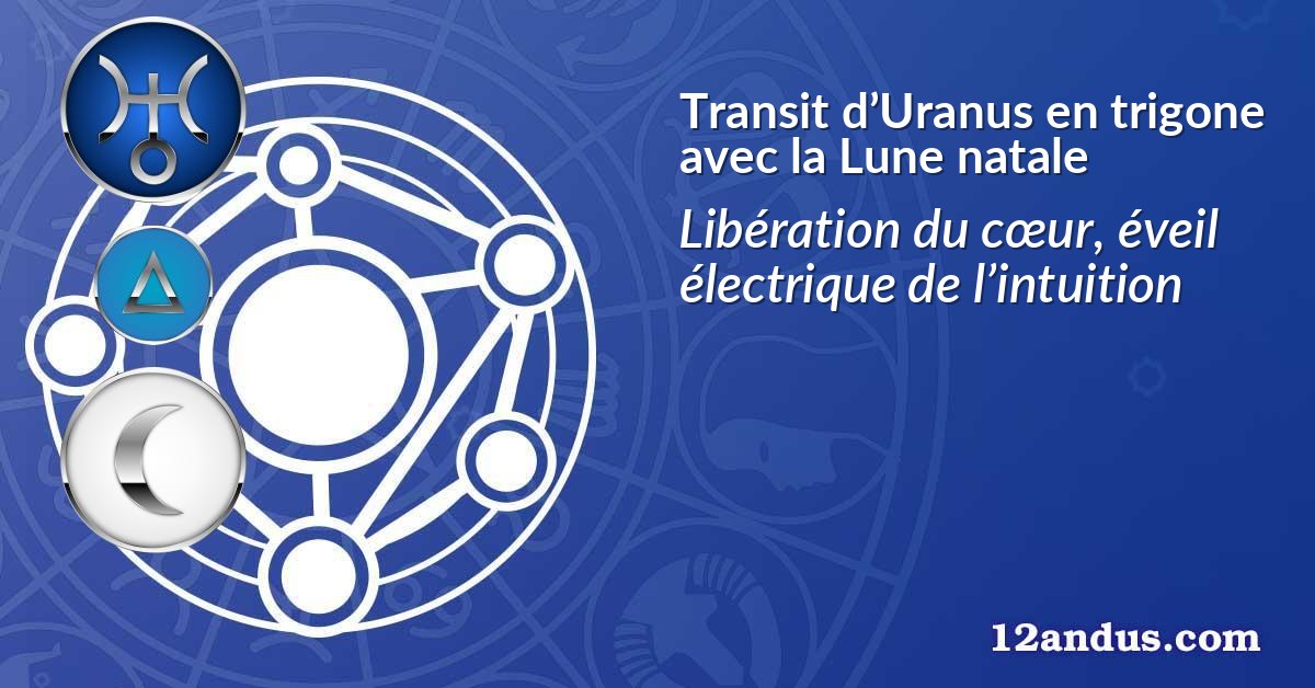 Transit d’Uranus en trigone avec la Lune natale