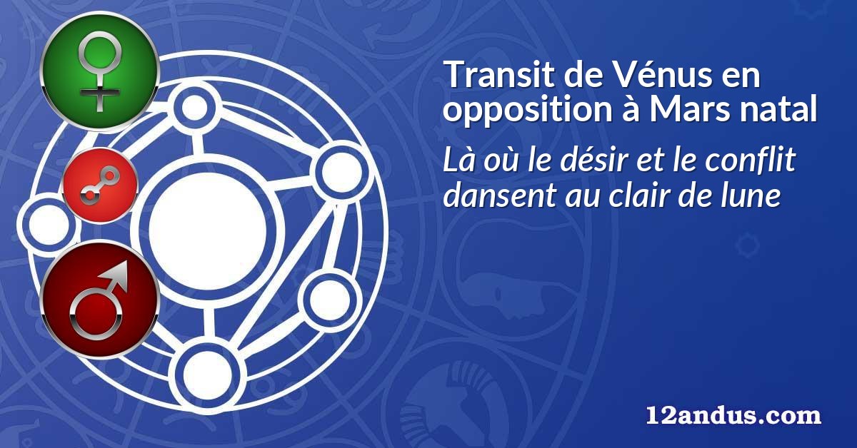 Transit de Vénus en opposition à Mars natal