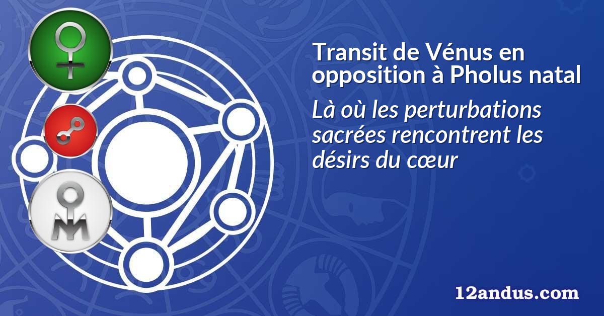 Transit de Vénus en opposition à Pholus natal
