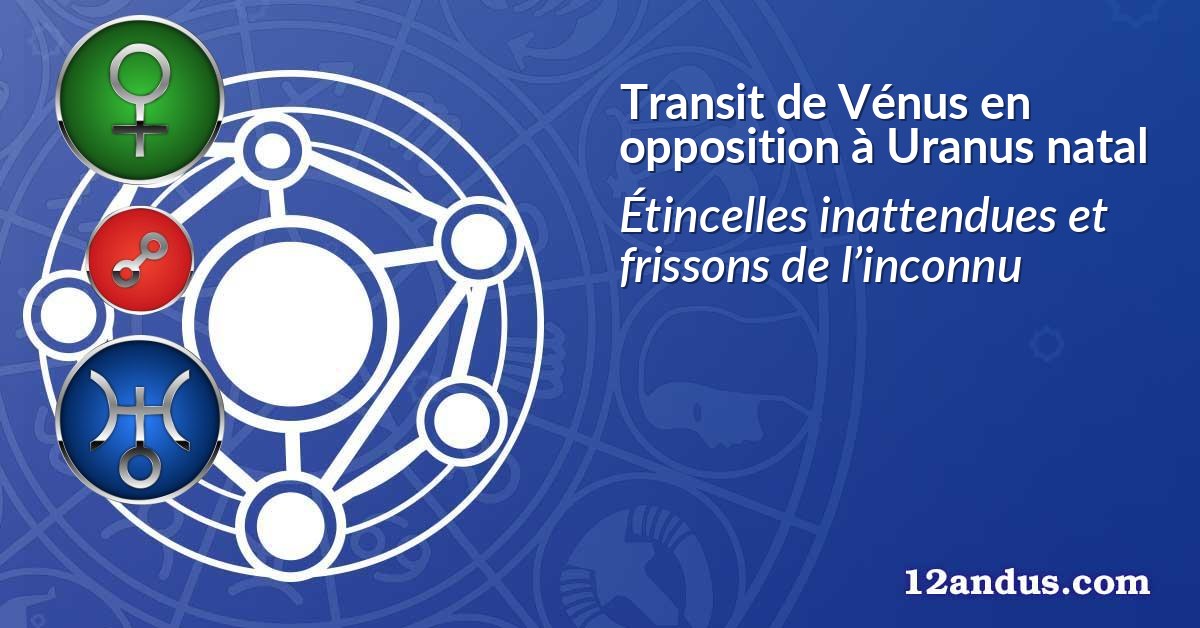 Transit de Vénus en opposition à Uranus natal