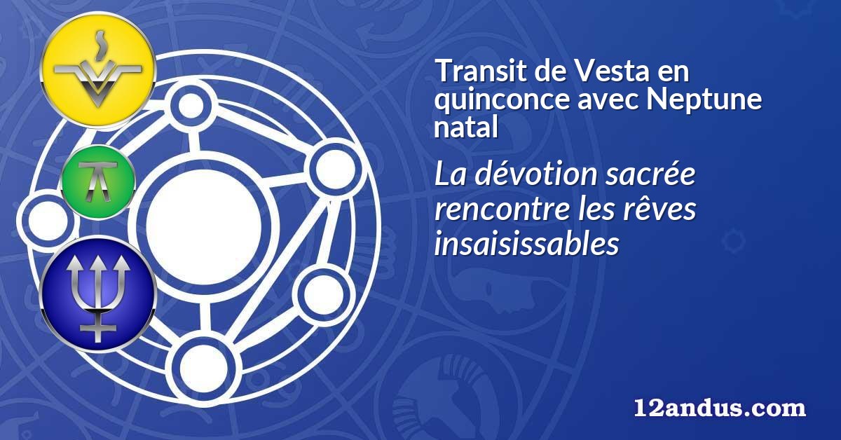 Transit de Vesta en quinconce avec Neptune natal