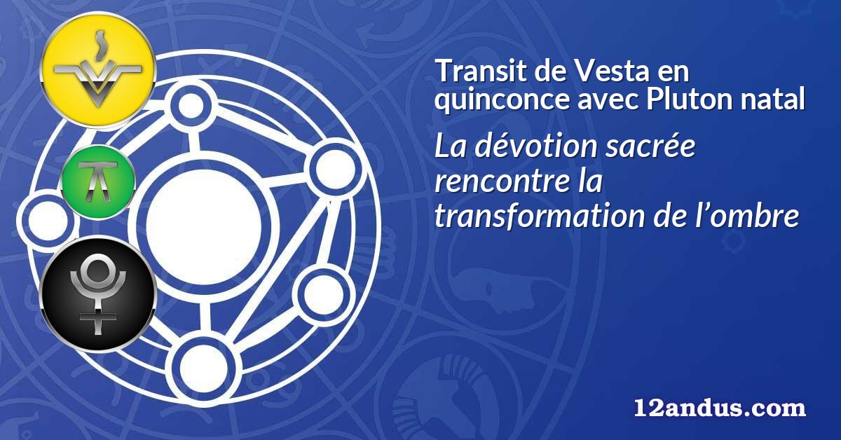Transit de Vesta en quinconce avec Pluton natal