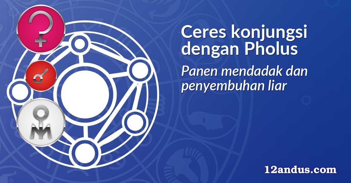Ceres konjungsi dengan Pholus