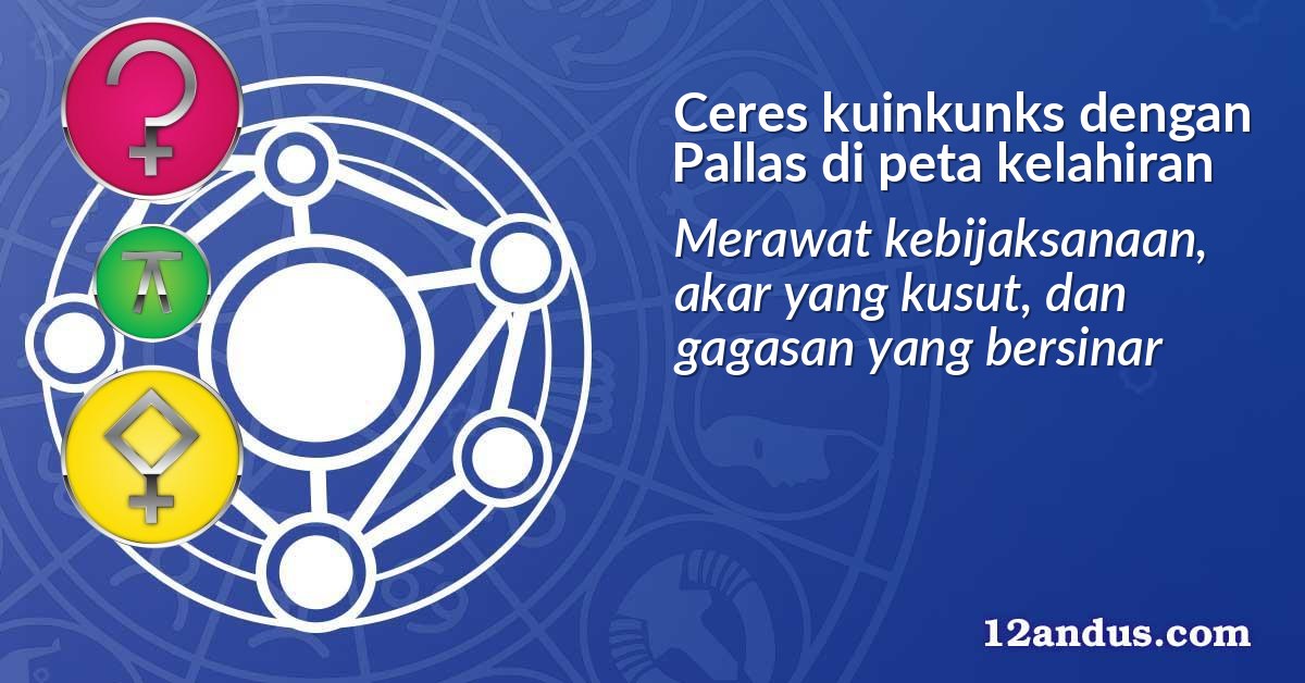 Ceres kuinkunks dengan Pallas di peta kelahiran