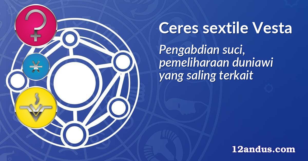 Ceres sextile Vesta