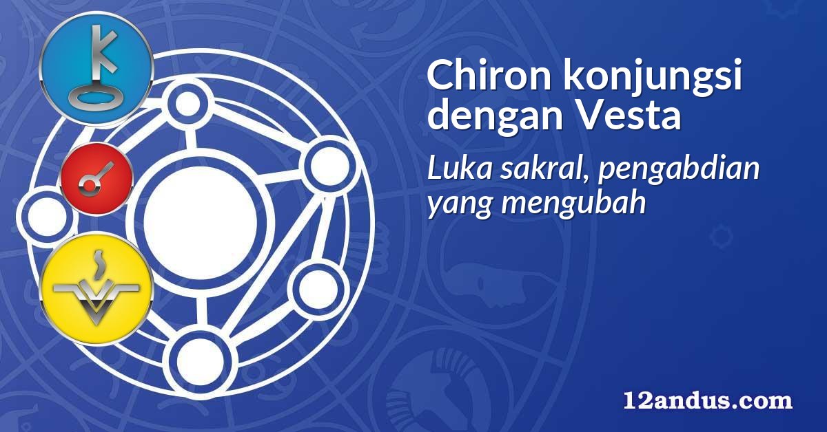 Chiron konjungsi dengan Vesta