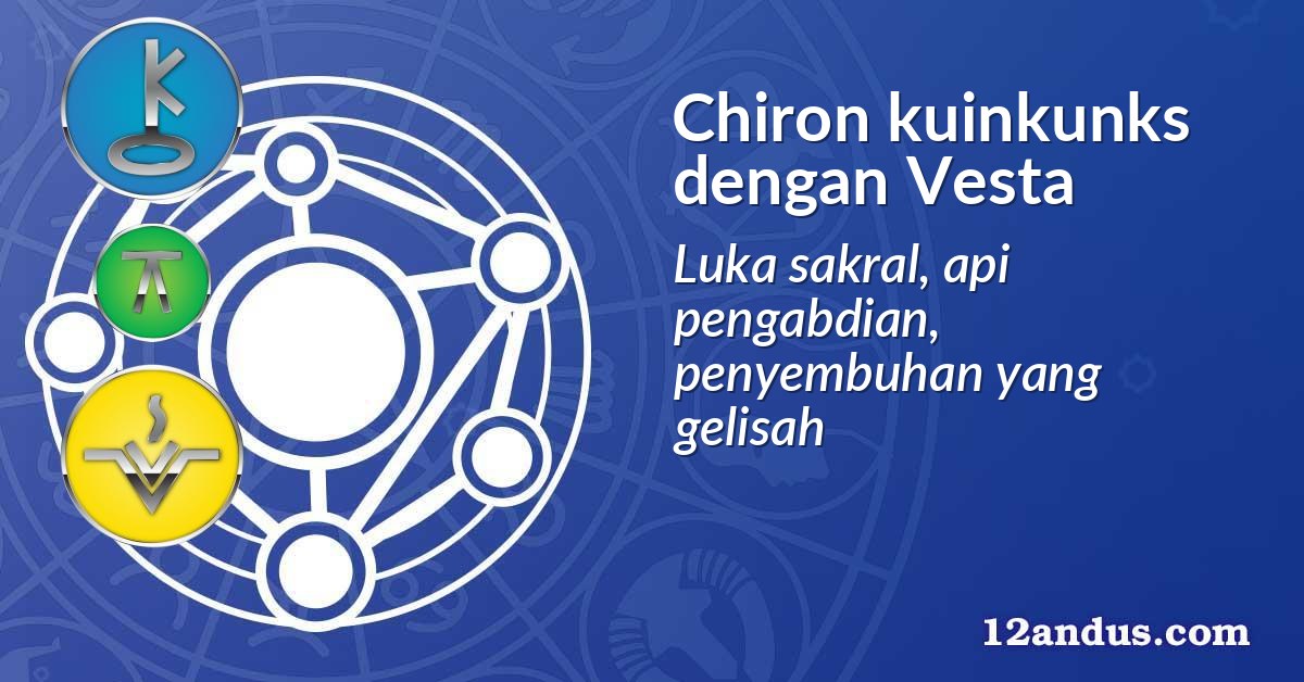 Chiron kuinkunks dengan Vesta