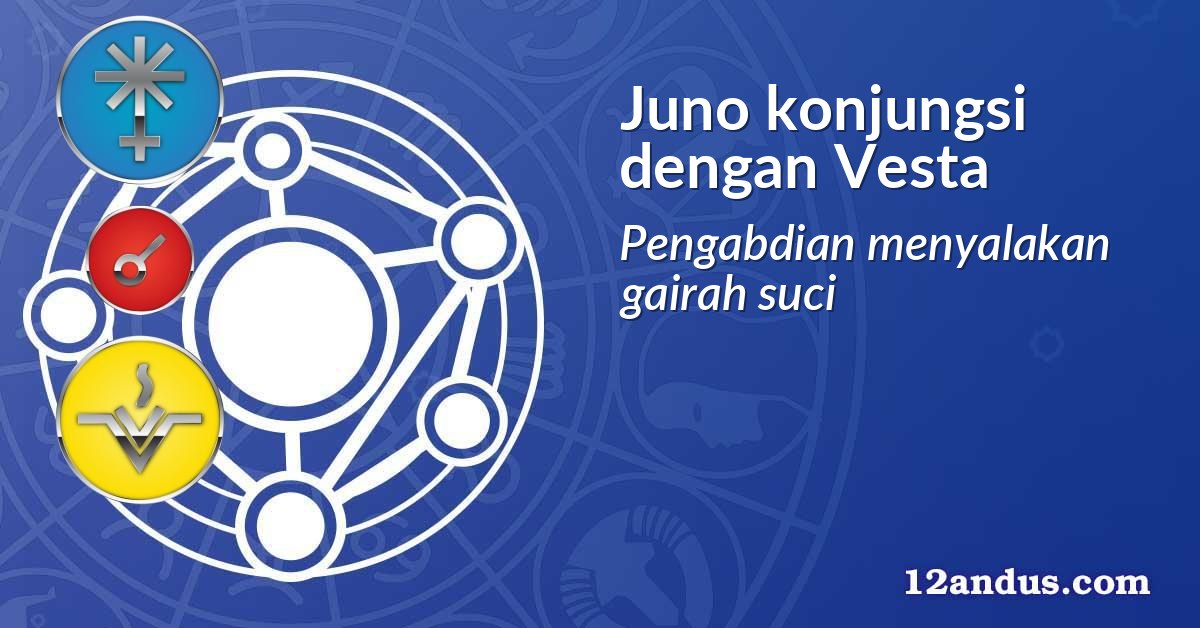 Juno konjungsi dengan Vesta