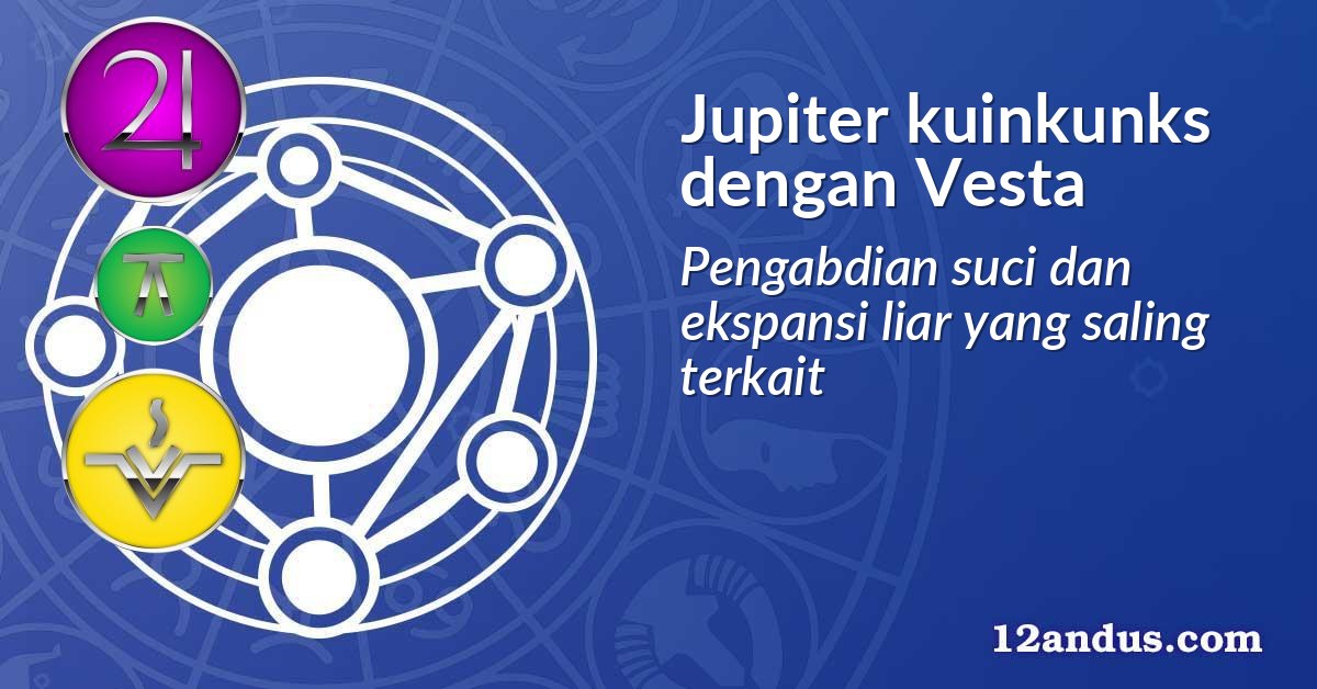 Jupiter kuinkunks dengan Vesta