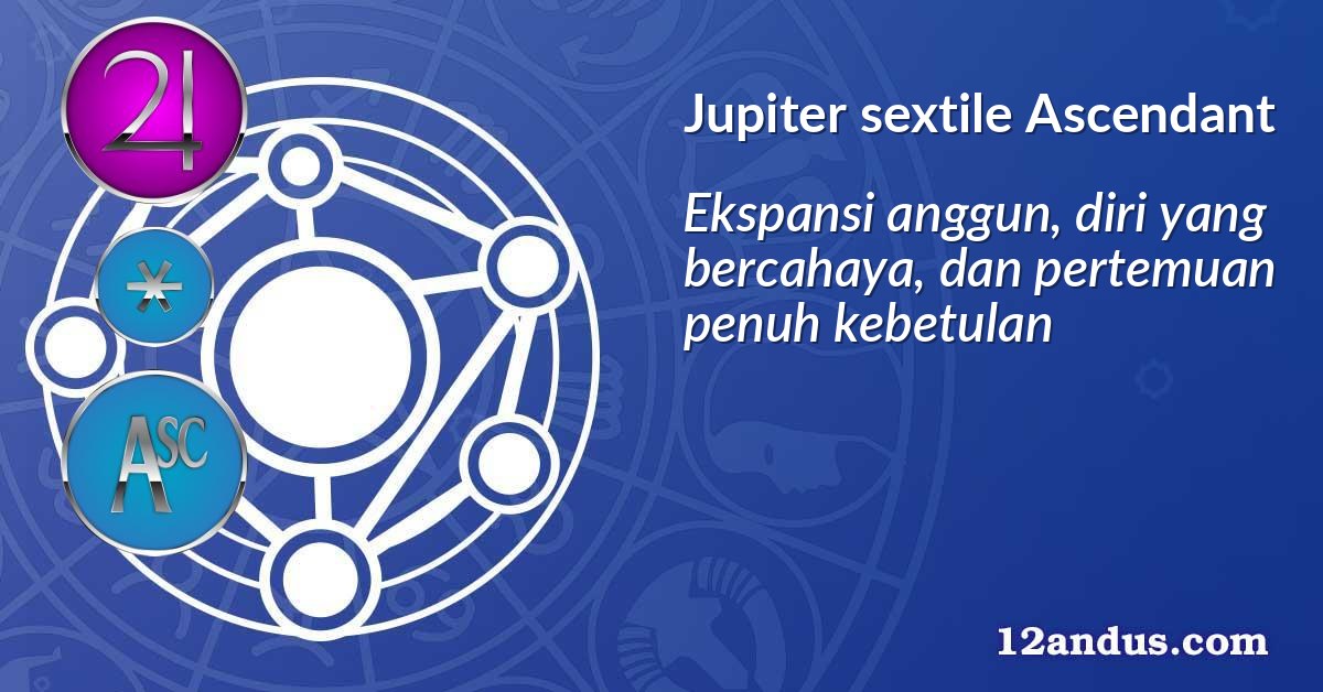 Jupiter sextile Ascendant