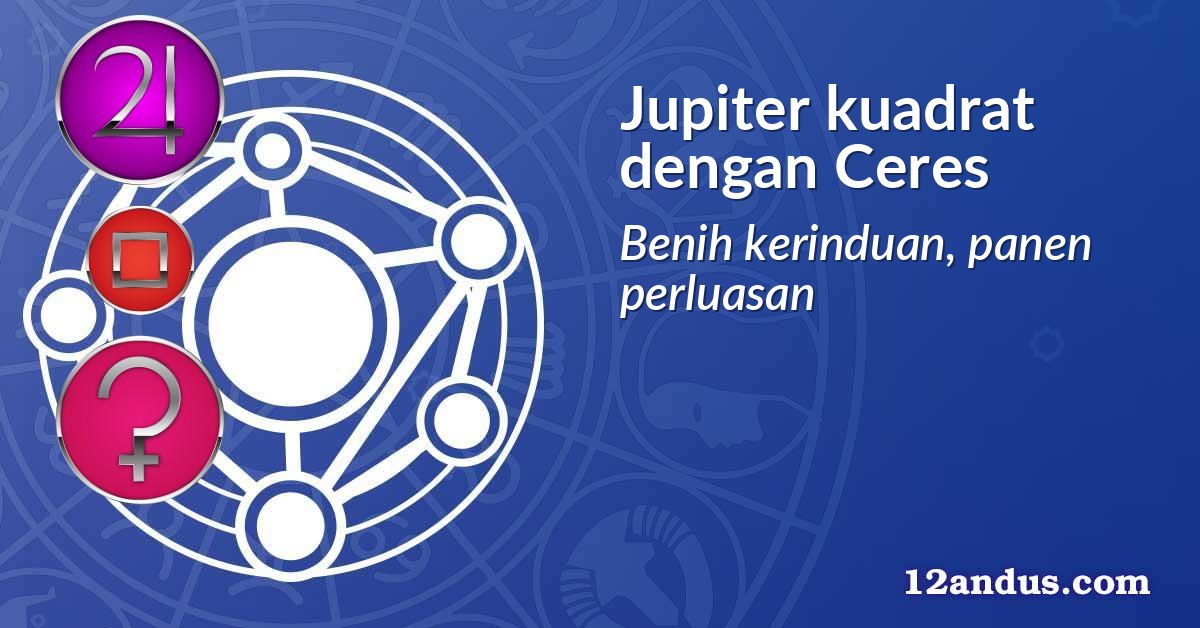 Jupiter kuadrat dengan Ceres