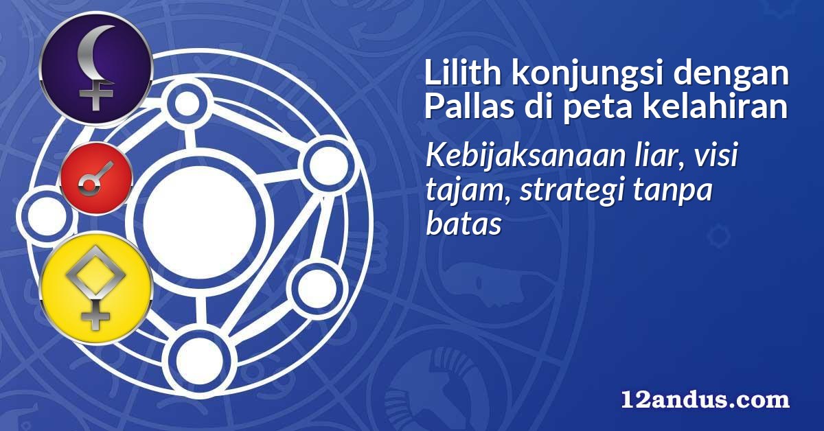 Lilith konjungsi dengan Pallas di peta kelahiran