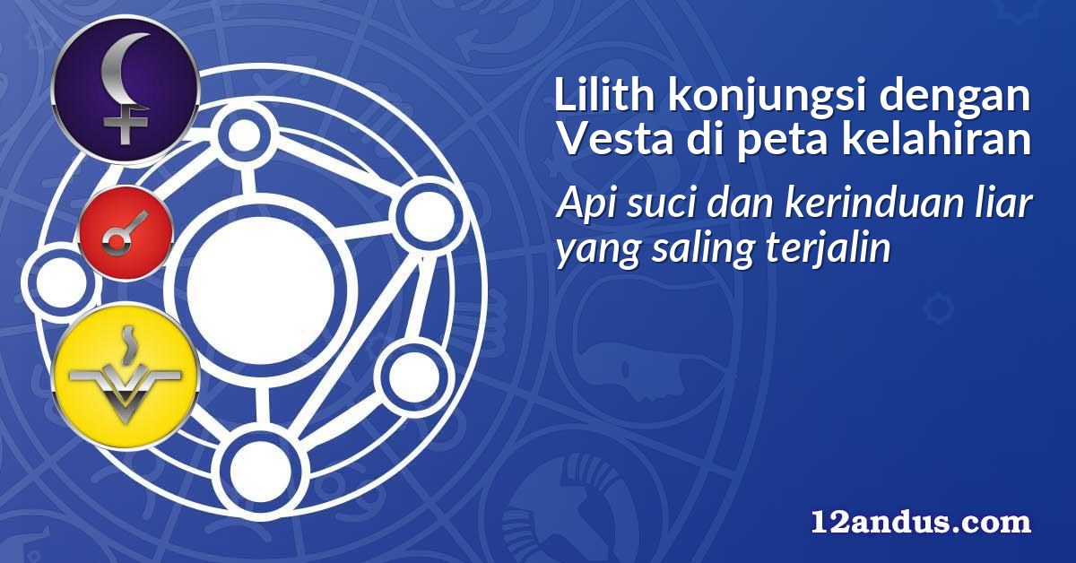 Lilith konjungsi dengan Vesta di peta kelahiran