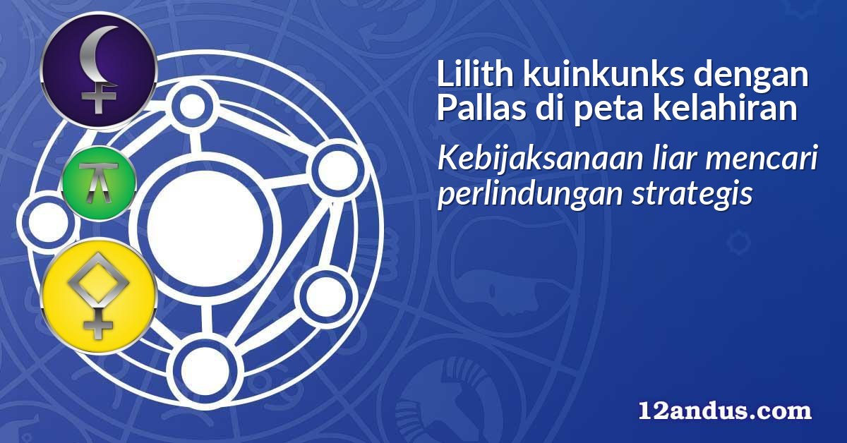 Lilith kuinkunks dengan Pallas di peta kelahiran