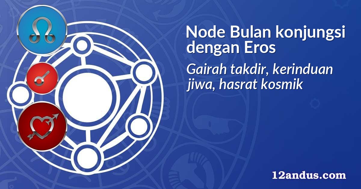 Node Bulan konjungsi dengan Eros