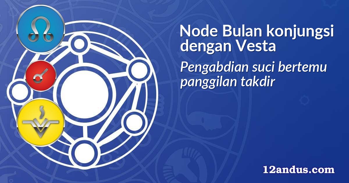 Node Bulan konjungsi dengan Vesta