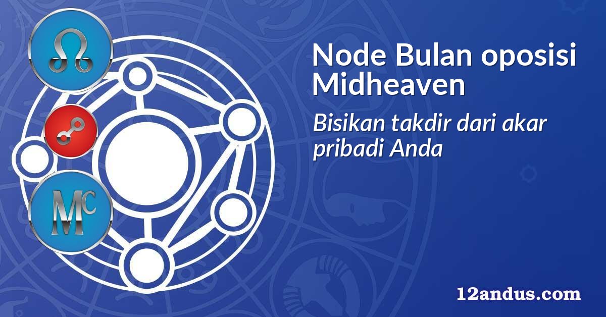 Node Bulan oposisi Midheaven