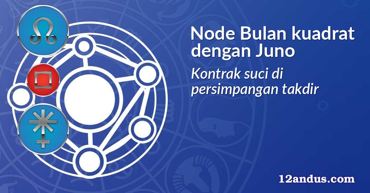 Node Bulan kuadrat dengan Juno