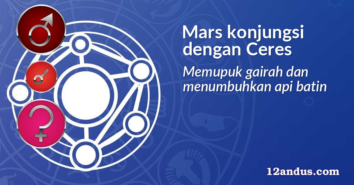 Mars konjungsi dengan Ceres